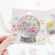 1 pacote doce lâmpada mini adesivos decorativos diy scrapbooking diário álbum vara etiqueta festa decoração crianças presente