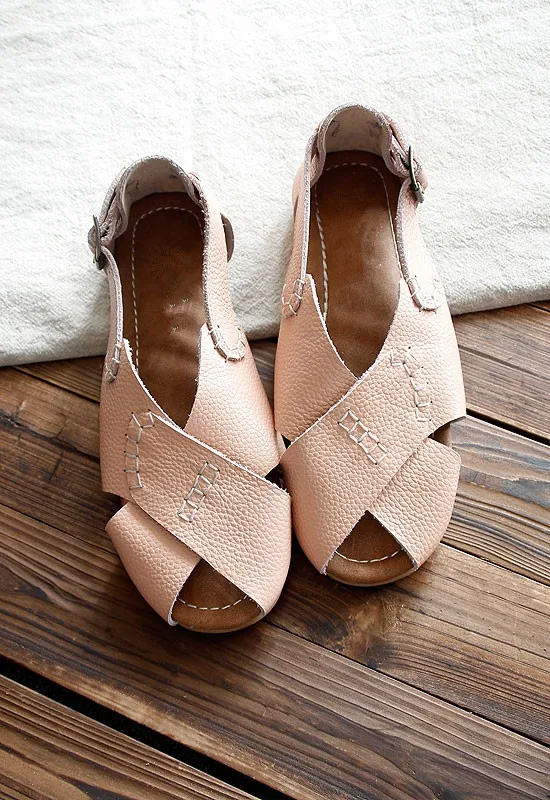 Careaymade- обувь из натуральной кожи; удобные повседневные сандалии ручной работы; художественная обувь в стиле ретро mori girl; японские туфли