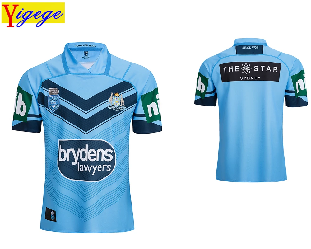 Yigege 2018 NSWRL HOKDEN دولة المنشأ الرئيسية للرجبي جيرسي هولدن nswrl أصول Holton قميص الدوري الفانيلة AAA