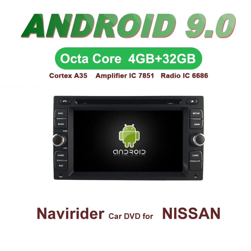 ELANMEY Премиум Автомобильный gps навигации для NISSAN Универсальный 178*100 мм 8-ядерный android 9,0 dvd-плеер автомобиля Мультимедиа Радио головного устройства
