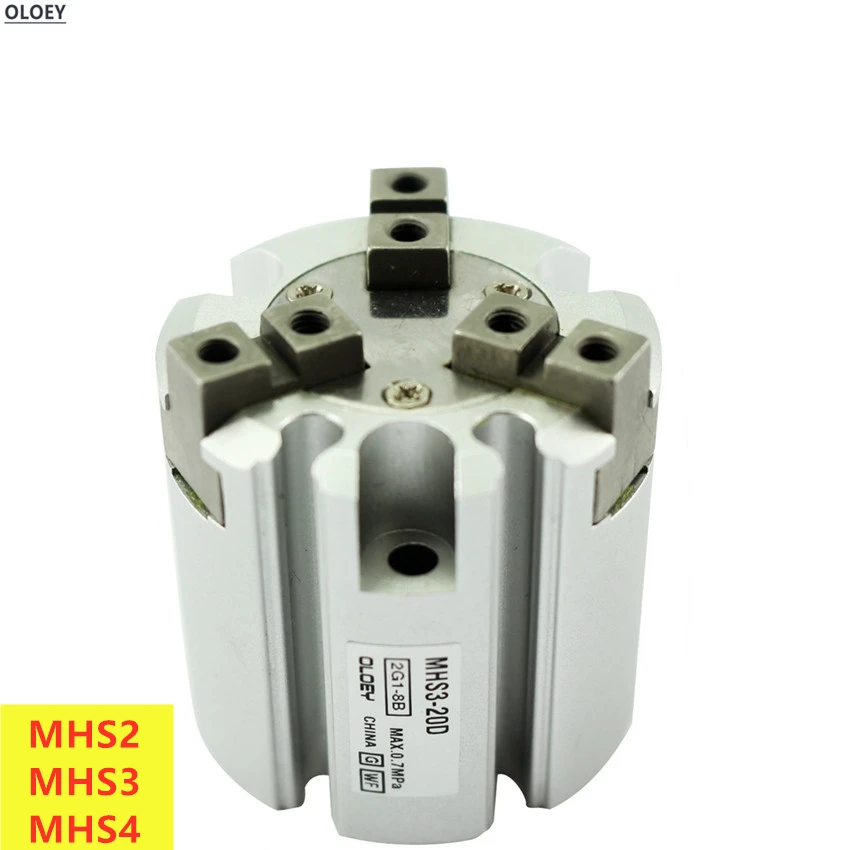 

MHS3/MHSL3 Bore:16D 20D 25D 32D 40D Double Action Rotating Cylinder SMC Type Parallel Style Air Gripper 2/3/4 Fingers