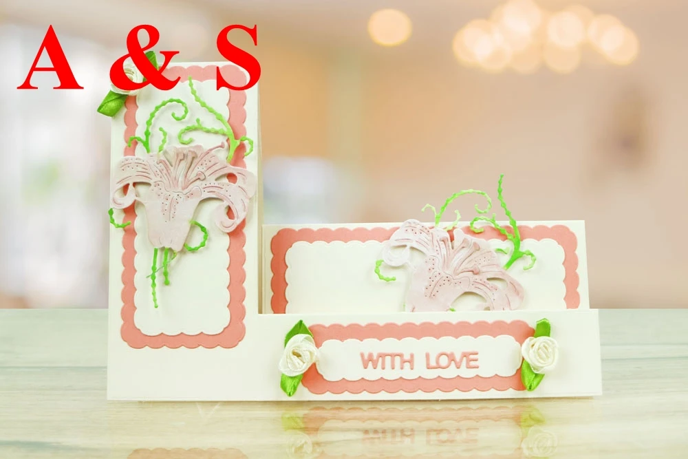  D05 METAL CUTTING DIES Lily Scrapbook card invitation paper craft party decor embossing stencil cut - 32830515124