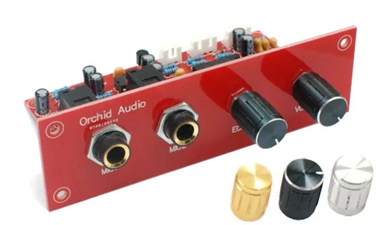 

12V Karaoke Sound Board PT2399 with NE5532 Preamplifier Microphone Amplifier + Panel