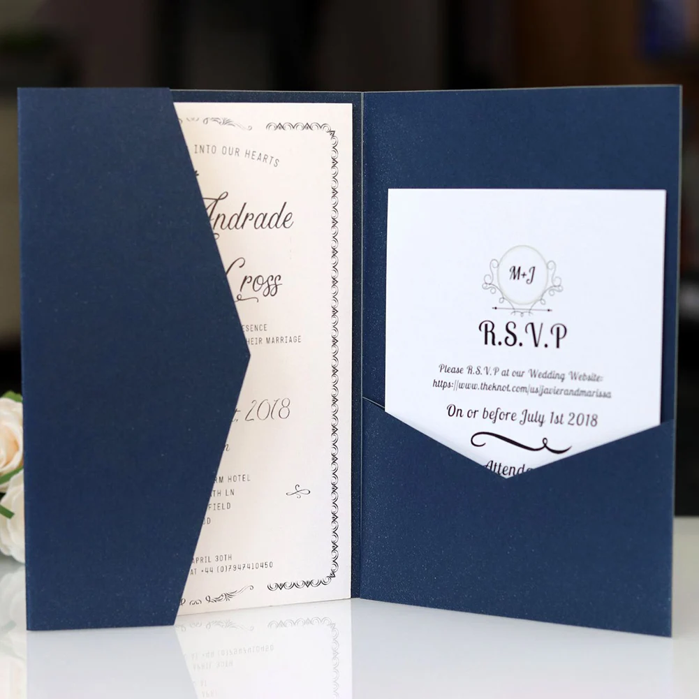 10 шт. простые Стильные Свадебные Пригласительные карточки на день рождения бумажные для свадебного душа вечерние украшения Персонализация «сделай сам»