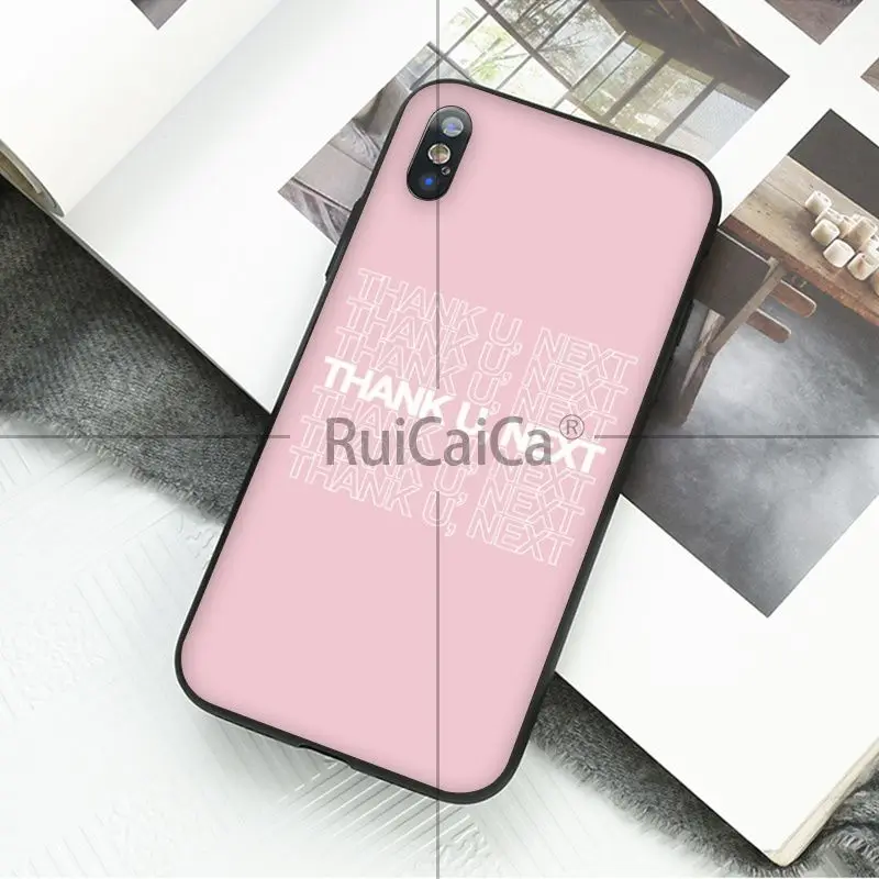 Чехол для телефона Ruicaica Thank U Next певица Ариана Гранде из мягкого силикона черного