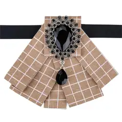 Бренд 2018 девушка женские свадебные воротник носить шелковые галстук-бабочка регулируемый ремешок со стразами бабочка форма ленты