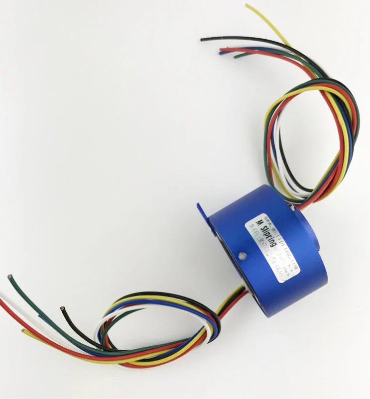 Miglior Hollow Slip Ring Foro Diametro 12.7mm 2 4 6 Circuiti 10A Slip Ring Per Camera Pan Tilt Robot Apparecchiature Elettriche