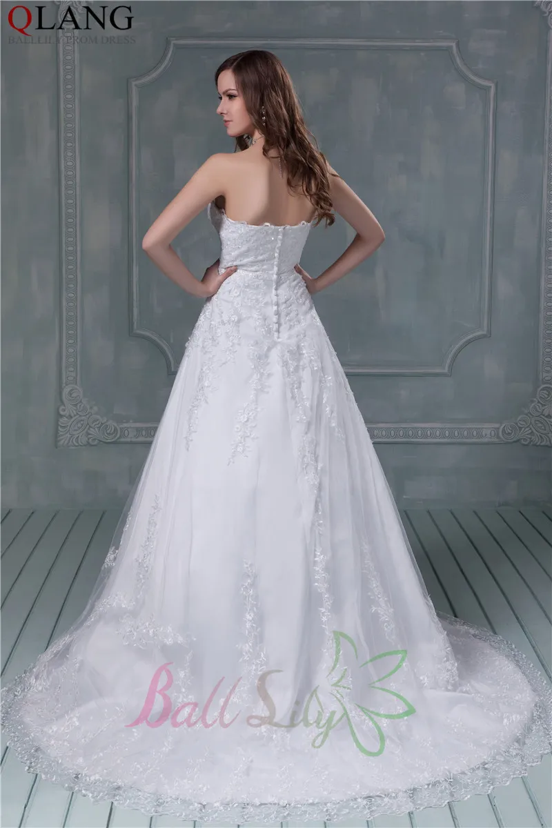 Пользовательские бал лили новое поступление вышивка милая невеста свадебные