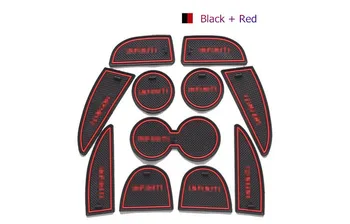

For Infiniti Q50 Gate Slot Rubber Car Mat/Pad Non-Slip Car Accessories LHD Free Shipping 3Colors 11PCS