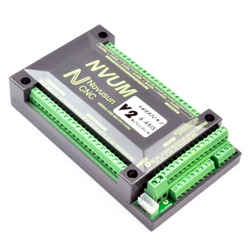 NVUM 4 Axis Mach3 USB карта 200 кГц ЧПУ 3 4 5 6 Axis Motion control Card Breakout Board для diy гравер гравировальный станок