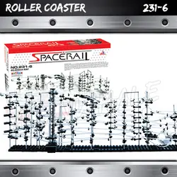 6000 см железнодорожных уровень 6 Мрамор Run лабиринт, горки электрический лифт Модель Строительство стволовых обучения подарки катящийся шар