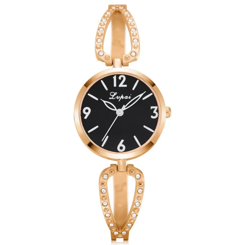 Для женщин Роскошные часы-браслет LVPAI модный бренд розового золота кварцевые наручные часы женская одежда спортивные часы Dropshiping