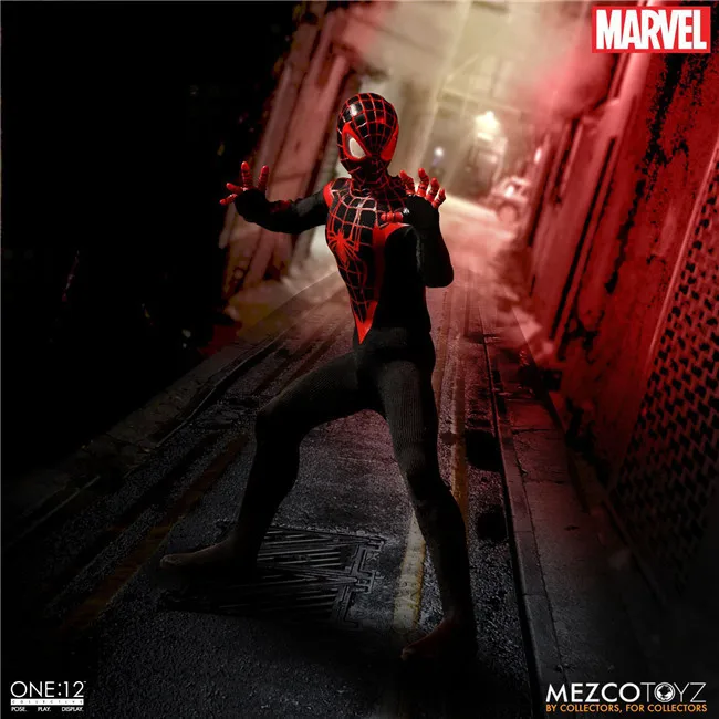 

Mezco Marvel Avengers Spiderman Super Hero Spider Man One:12 Action BJD Action Figure Toys Collection Model Doll Gift