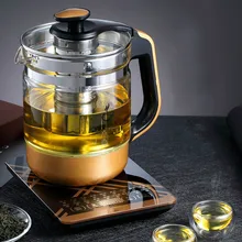 Электрический чайник здоровья повышение горшок полностью автоматическим утолщенные стекла Многофункциональный Электрический Отопление Черный Защита от перегрева