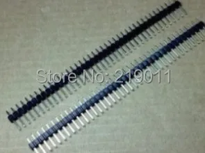 

free shipping 50pcs Connectors 2.0 mm spacing 1X40 PIN single needle inserted single needle row needles