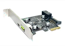 5Gb/s USB 3.1 Type-A + USB Rapid Changing Port +19pin USB header PCI-e Card Desktop PCI Express to USB3.1 Adapter