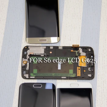 

For SAMSUNG Galaxy S6 edge LCD + Frame G925 G925I G925F Touch Screen Digitizer Blue White Gold