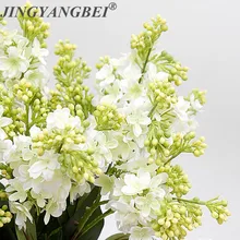 Fleurs artificielles lilas en soie, accessoires de décoration pour la maison, pour le nouvel an, pour bouquet de mariée, matériel de bricolage, bon marché