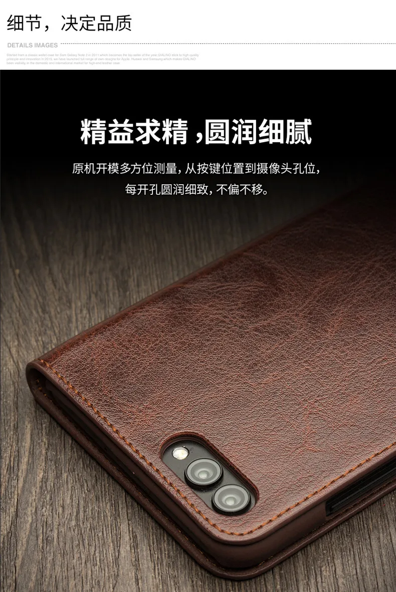 Роскошный флип-чехол из натуральной кожи для Huawei Honor V10 стильный модный бизнес полный защитный чехол для Huawei Honor V10