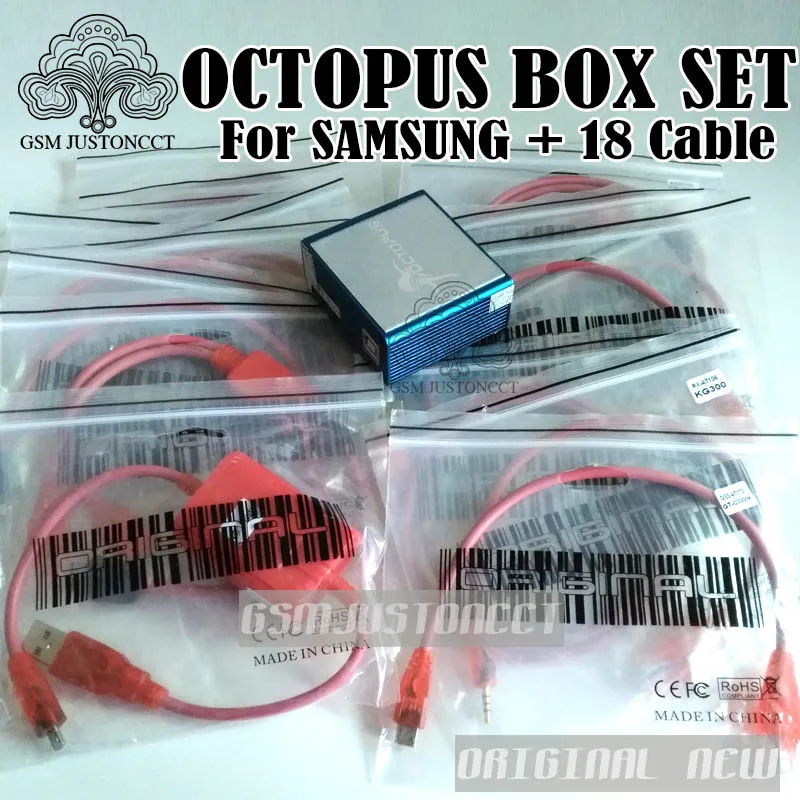 2018 100% оригинальная новая коробка Осьминог/октоплюс для SAMSUNG издание с 18 кабелями