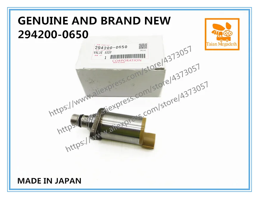 

GENUINE AND BRAND NEW FUEL PUMP SUCTION CONTROL VALVE 294200-0650, 294200-3650