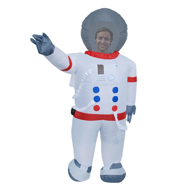 

Adult Inflatable Spaceman Space Astronaut Mens Fancy Dress Stag Party Costume Outfit Jumpsuit for Halloween Purim Stage Costume
