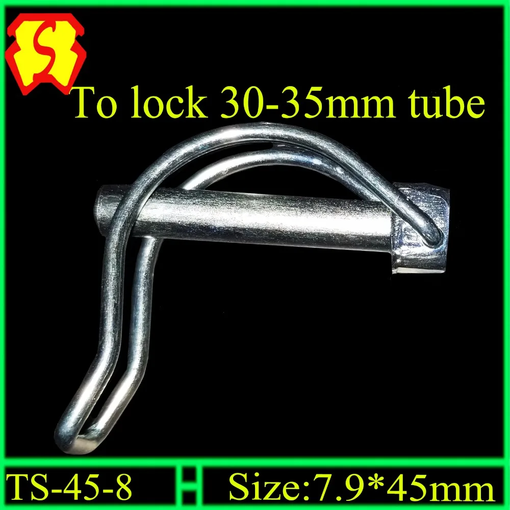 

Rotary hoe tine quick lock pin for cultivator for 30-35mm tube