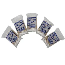 50 шт./кор. бамбуковые ватные палочки мягкие ватные палочки для чистки ушей тампоны микрокисти Cotonete Pampons здоровье красота