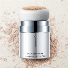 Пудра для макияжа, сделанная из кожи, яркий цвет, матовый порошок, свободная пудра, кисточка для корректирующей рассыпной пудры, полупрозрачная основа для макияжа