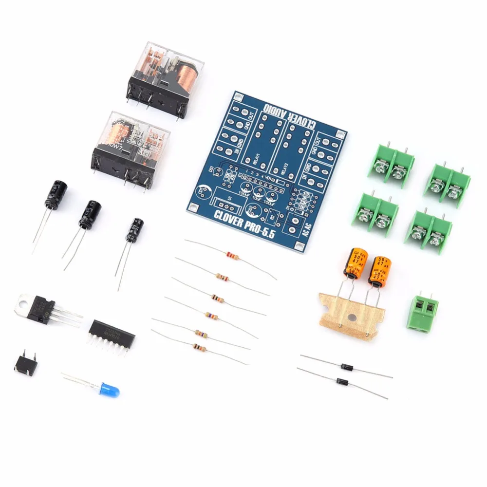 AC 12-24 В двойное реле регулятор напряжения динамик плата модуль DIY комплект аудио динамик цепи инструмент