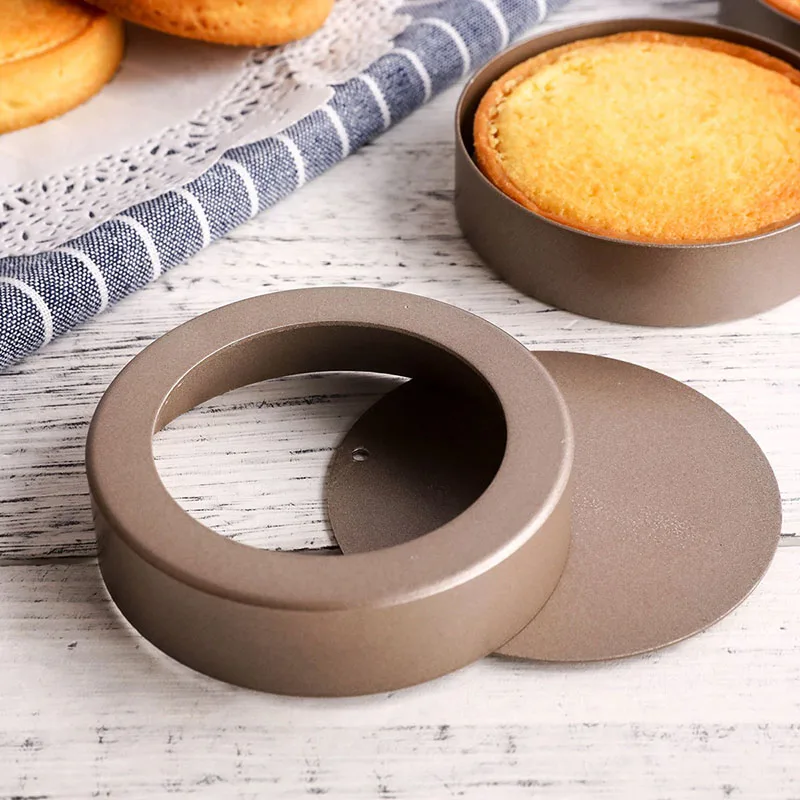 Practical Tart Mold Mini Metal Pie Pans Round Removable Baking Mould Egg Tart Molds Cookies Pastry Dessert Making Tools