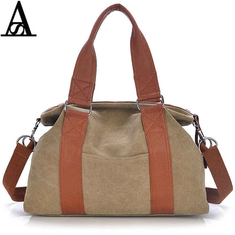 

AITESEN Retro Large Capacity Canvas Louis Crossbody Travel Bag Fashion Handbag 2017 Designer Handbag High Quality Sacoche Femme