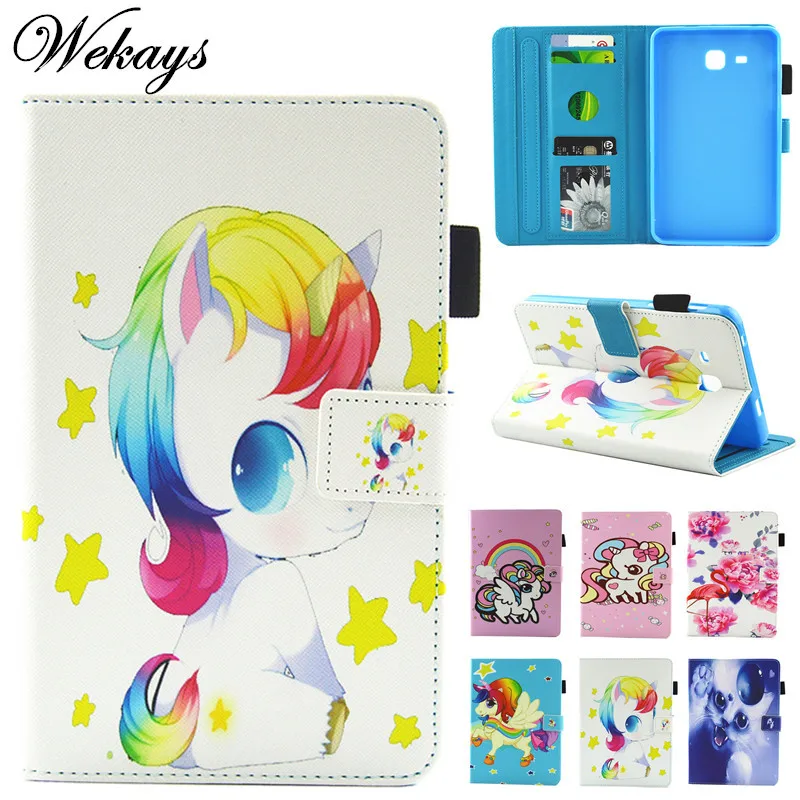 Wekays For Samsung Tab A 2016 T280 Cute Cartoon Unicorn Leather Case For Samsung Galaxy Tab A A6 7.0 T280 T285 Tablet Cover Case Wekays For Samsung Tab A 2016 T280 Cute Cartoon Unicorn Leather Case For Samsung Galaxy Tab A A6 7.0 T280 T285 Tablet Cover Case