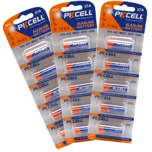 15 sztuk/3 karty PKCELL bateria alkaliczna 27A baterii 12 V Pilas 27A MN27 l828 27AE baterie do alarmu dzwonek do drzwi głowy lampy zdalne