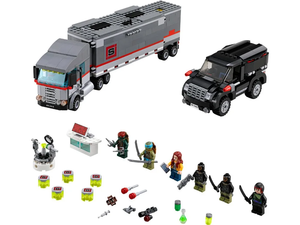 

BELA Teenage Mutant Ninja Turtles Big Rig Snow Getaway Building Blocks Sets Kids Model Brick Minifigures Toys Compatible Legoe