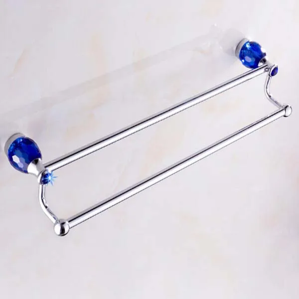 

Wall Mounted Towel Rack Holder Towel Bars Chrome Finish