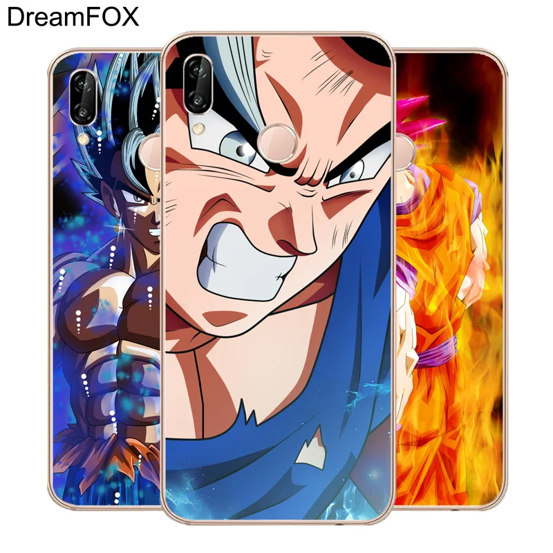 DREAMFOX M214 Dragon Ball Cartoon Man Wukong Soft TPU Silicone Case Cover For Huawei Honor 6A 6C 6X 7C 7X 8 Lite Pro |