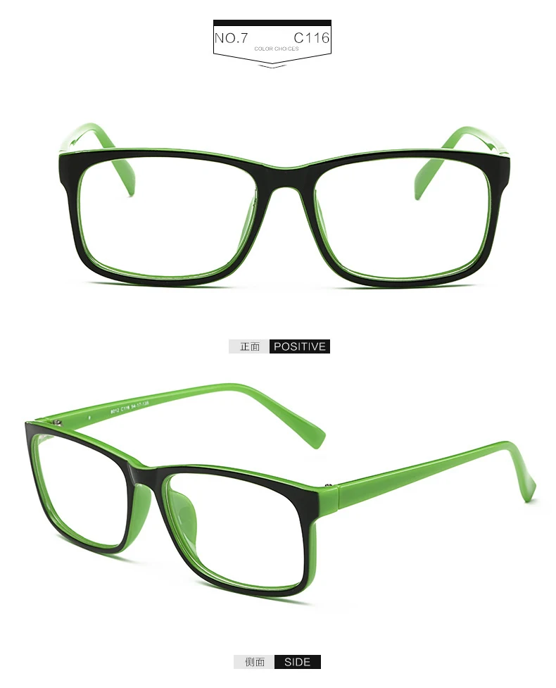 VCKA, новинка, очки для мужчин и женщин, квадратные, брендовые, дизайнерские, оправа для глаз, прозрачные, оптические, близорукость, компьютерные очки, oculos de grau - Цвет оправы: 7