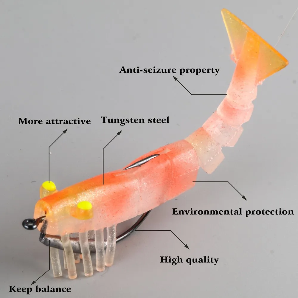 Maximumcatch 2 шт. мягкая креветка рыболовная приманка силиконовая имитация рыболовная мягкая креветка приманка