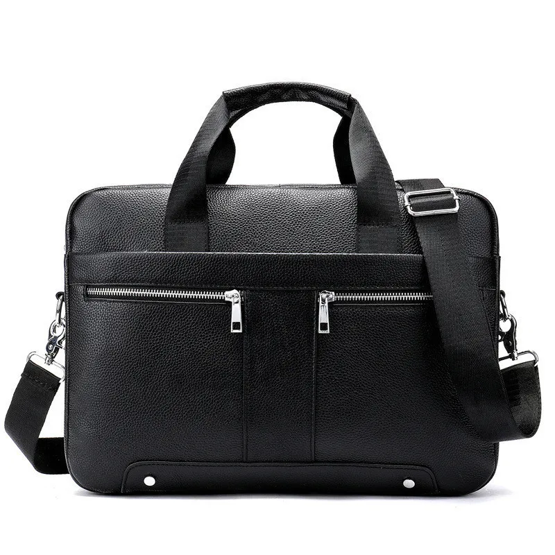 Высококачественные мужские портфели из натуральной кожи, мужские сумки через плечо, кожаные мужские портфели для ноутбука