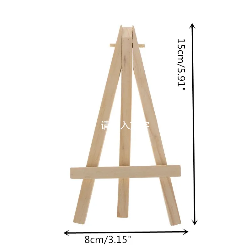 8x15 см из натурального дерева мини штатив для мольберта рамка дисплей Конференц-зал номер свадебного стола имя карты Стенд Дисплей Держатель живопись ремесло