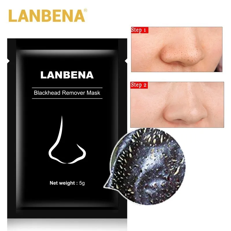 LANBENA черная маска blackhead очищающий Отшелушивающий Off грязевая маска для лица угольная маска от акне и питающее масло Управление уход за кожей 5 шт