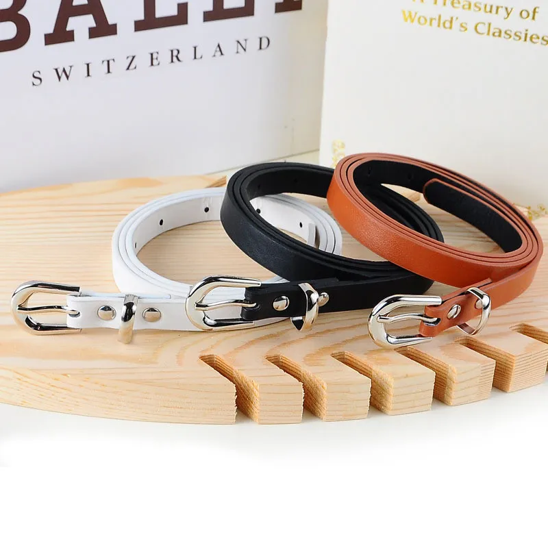 

5 colors fashion female thin belt women 2019 high quality Strap women leather trouser children's Belts ladies On dresses
