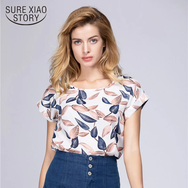 Осень с длинным рукавом полосатая шифоновая блузка рубашка модные женские блузки 2019 ПР блузка Для женщин топы Blusa женственная рубашка 1141 40