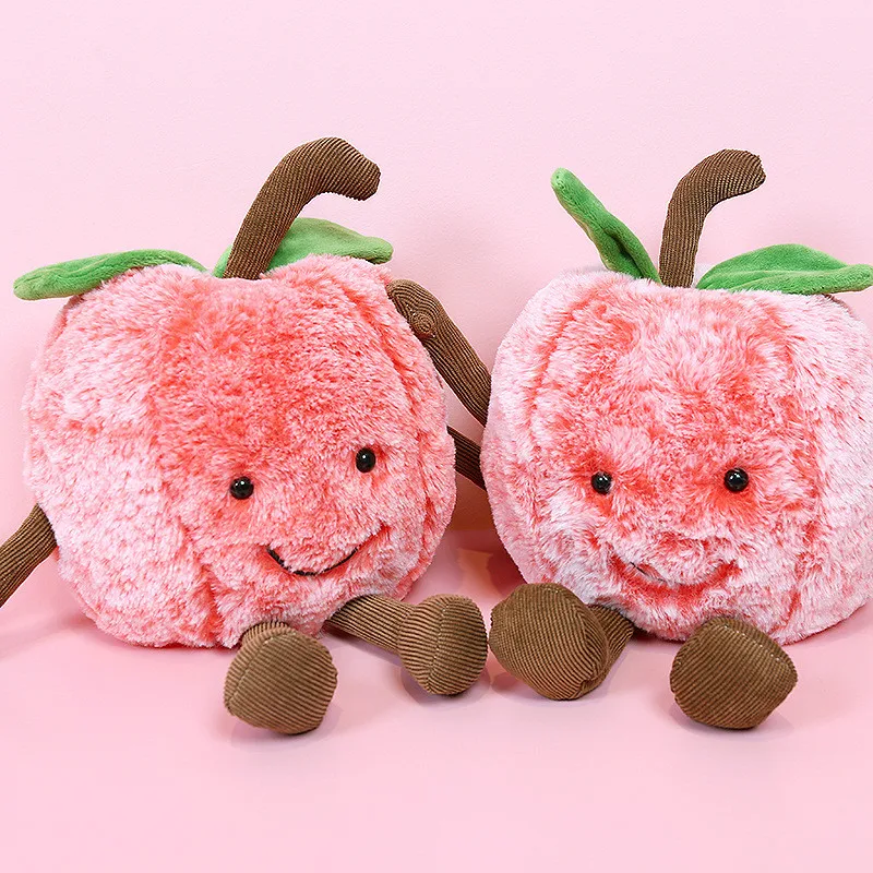 New Fruit Vegetables Plush Toys Fruit Watermelon Cherry Stuffed Pillow Sofa Toys For Children Girls Gift Doll5