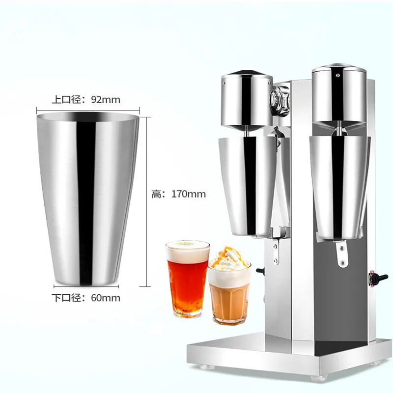Double head milk shake making machine home use stainless steel milkshake mixer blender   ZF