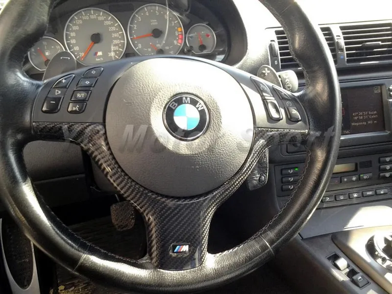 1998-2005 E46 M3-Style Steering Wheel Cover Replacement CF (12)