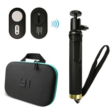 Action Camera bag For Xiaomi Yi Bluetooth Extendable Monopod Remote Control Selfie Stick For Xiaomi YI