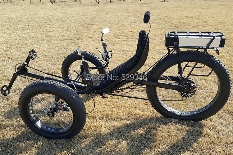 zzmerck electric fat tire recumbent trike (4)