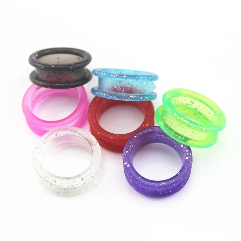 10pcs /bag Hair Scissor Pet scissors hairdressing Scissors Color Rubber Finger Ring
